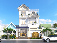 Model SU sketchup mẫu biệt thự 3 tầng